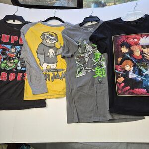 1 Super Heroes XL, Slow Jam L,JuJuTsu Kaisen S, & Blizzard Jinx S.T-Shirt's